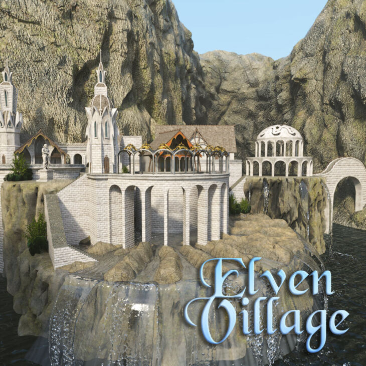 Elven Village for DS Iray_DAZ3D下载站
