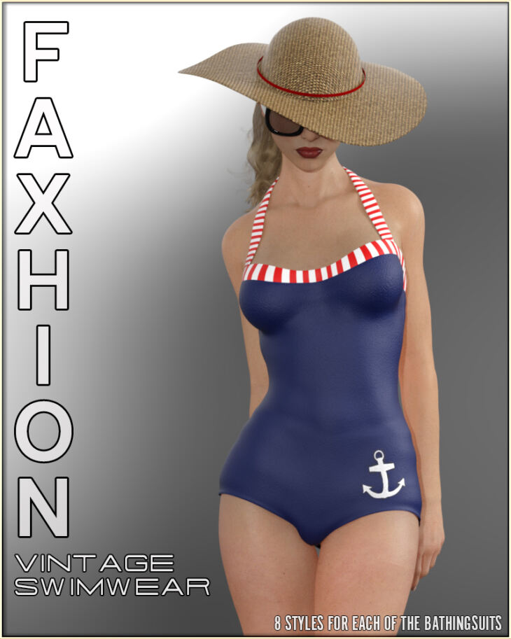 Faxhion – Vintage Swimwear_DAZ3D下载站