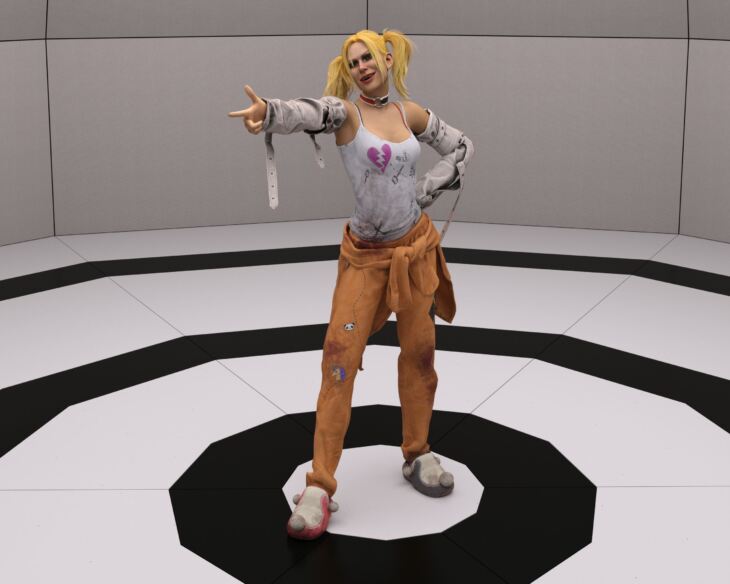 GK Harley Quinn for G9 & Suit Outfit_DAZ3D下载站