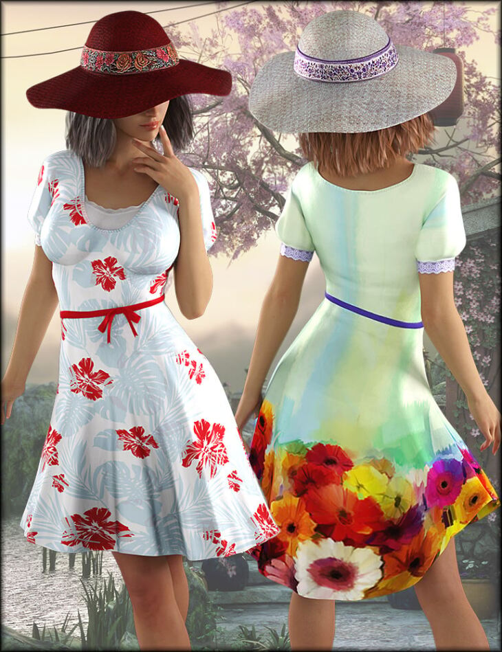 Garden Gala Outfit Textures_DAZ3DDL