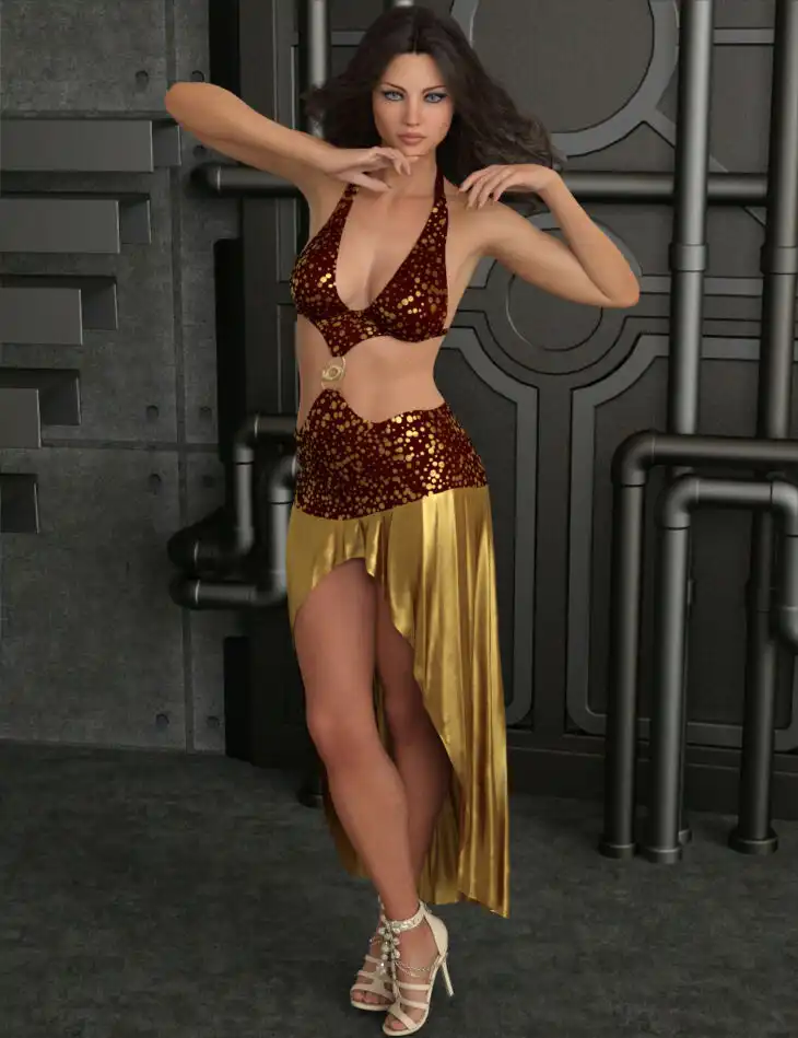 InStyle – dForce Night Shine Dress for Genesis 8 Females_DAZ3DDL