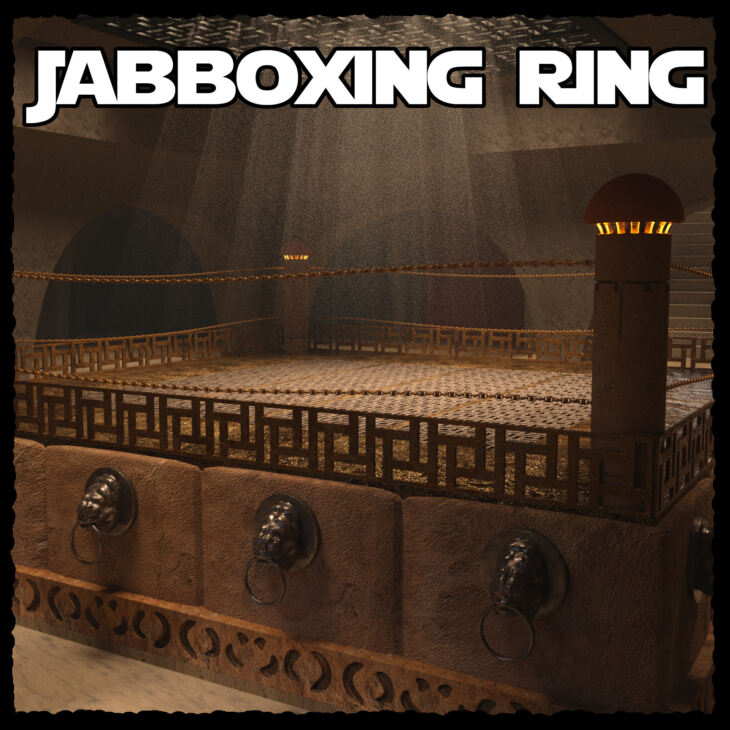 Jabboxing Ring Prop_DAZ3D下载站