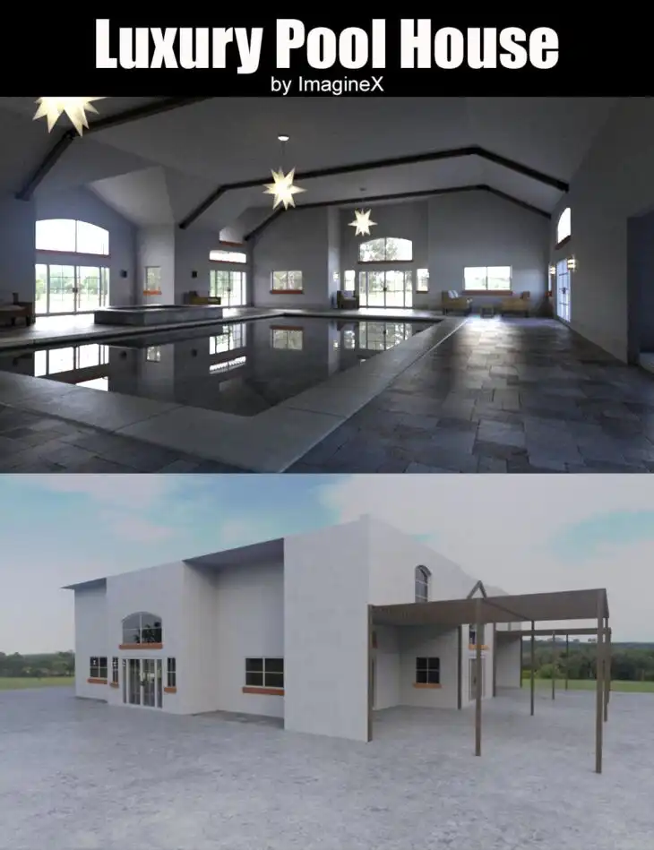 Luxury Pool House_DAZ3DDL