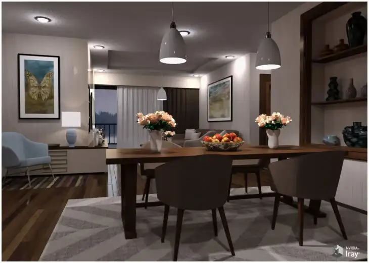 Modern Interiors – Living Room 3_DAZ3D下载站