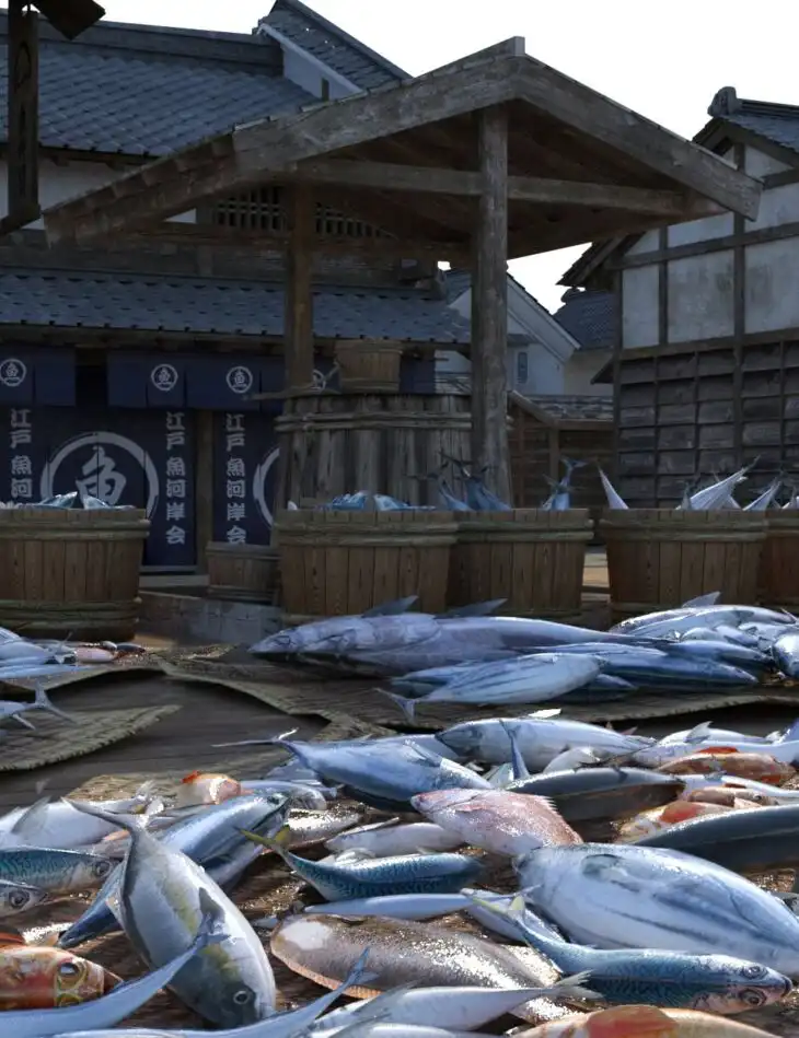 Old Japanese Town Edo Vol. 6_DAZ3D下载站