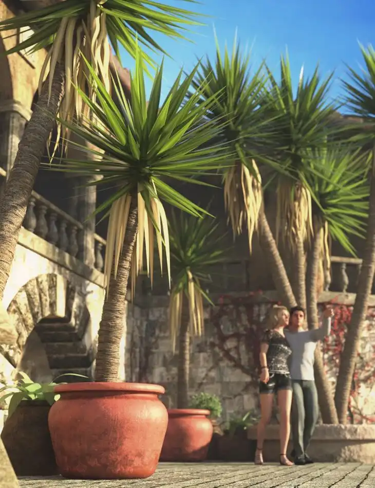 Predatron Yucca Spanish Bayonet Trees_DAZ3DDL
