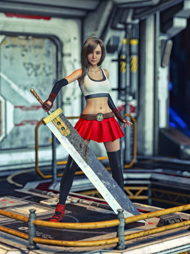 S3D Fantasy Sword and Poses for Genesis 8 Female(s)_DAZ3D下载站