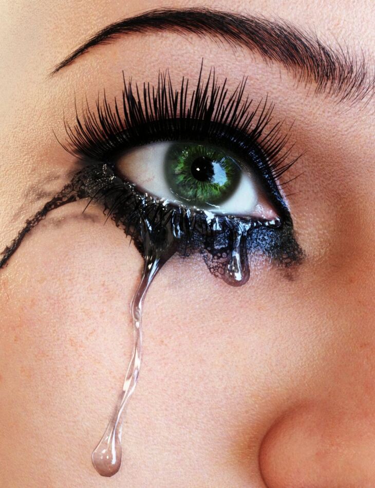 Tears With Mascara for Genesis 9_DAZ3DDL