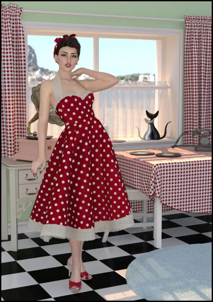 dForce – Sandy Dress for G8F_DAZ3DDL