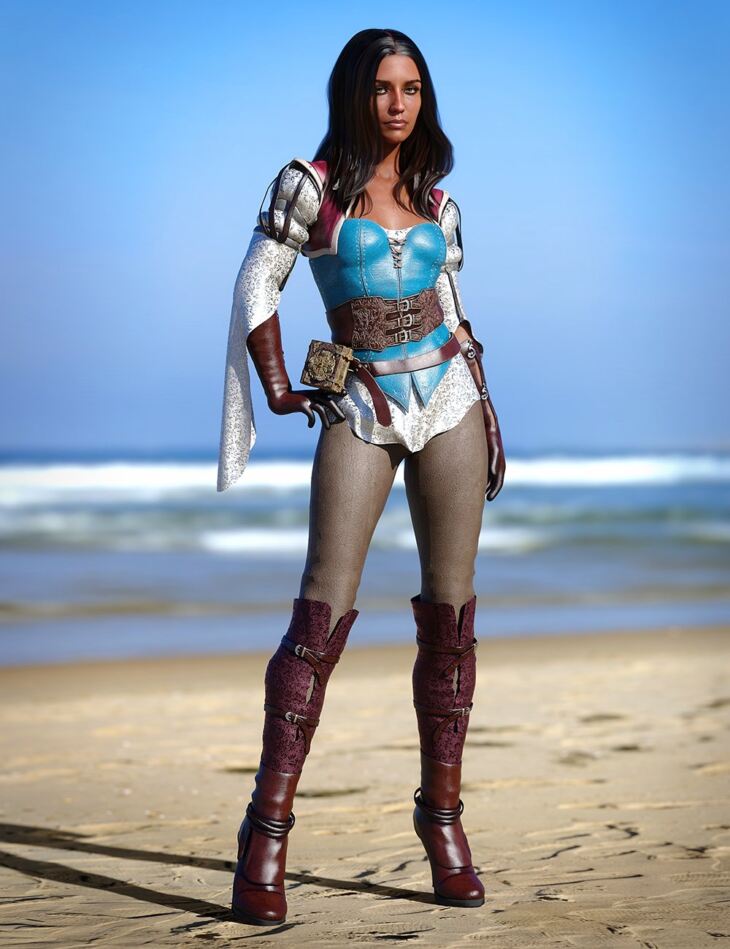 dForce Sparrows Mage Outfit for Genesis 8 Female(s)_DAZ3D下载站