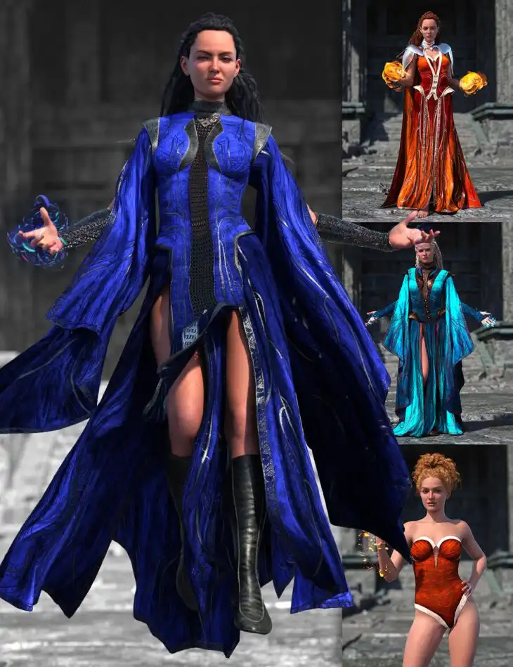 dForce War Witch Bundle for Genesis 9_DAZ3DDL