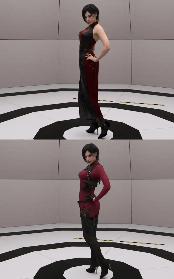 Ada Wong for G8F and G8.1F Plus Ada Wong Agent Outfit_DAZ3DDL