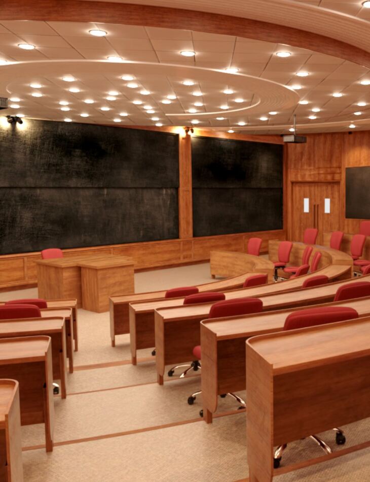 Business School Classroom_DAZ3D下载站