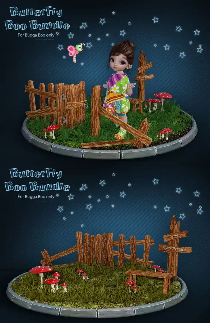 Butterfly Boo Bundle_DAZ3DDL
