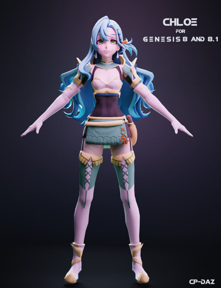 Chloe For Genesis 8 And 8.1 Female_DAZ3D下载站