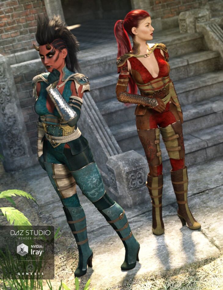 Dragon Rider Outfit Textures_DAZ3DDL