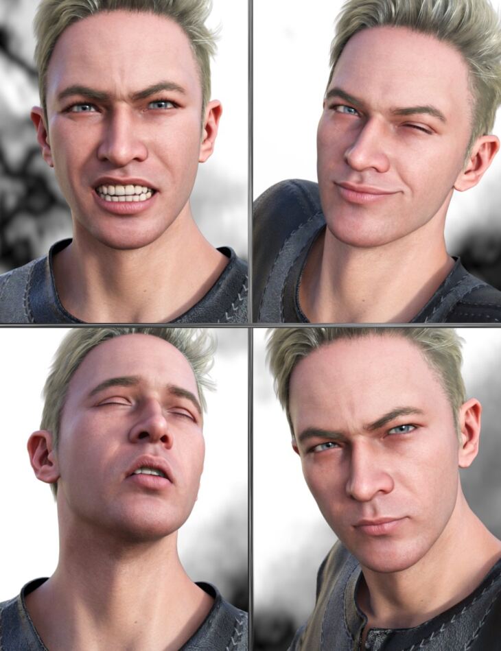 JW Strength Expressions for Nathan 9_DAZ3D下载站