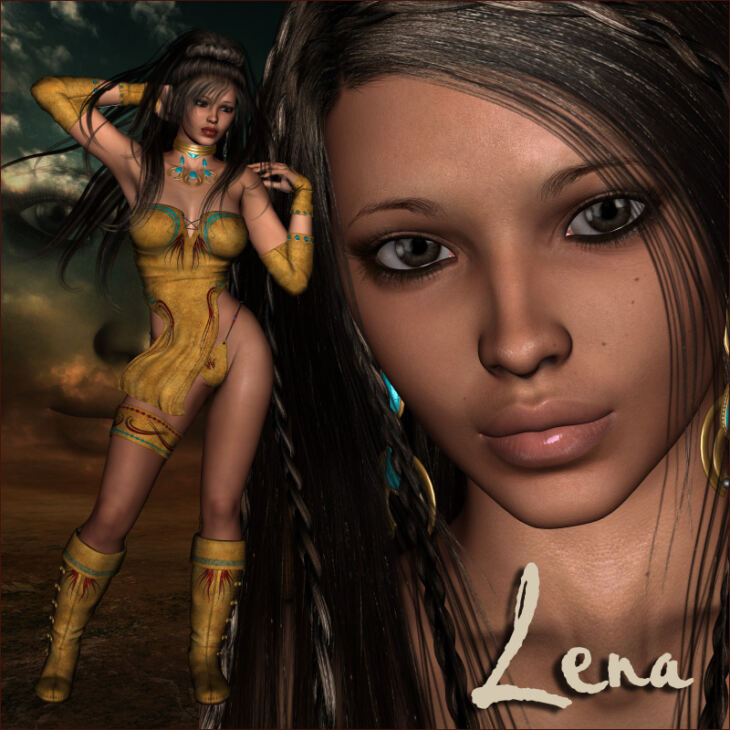 Lena V4 Character and Clothing_DAZ3D下载站