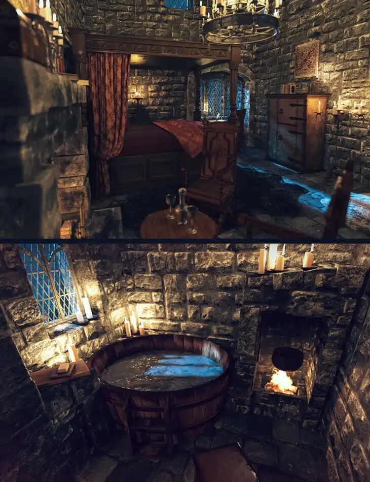 Northern Castle Bedroom_DAZ3DDL