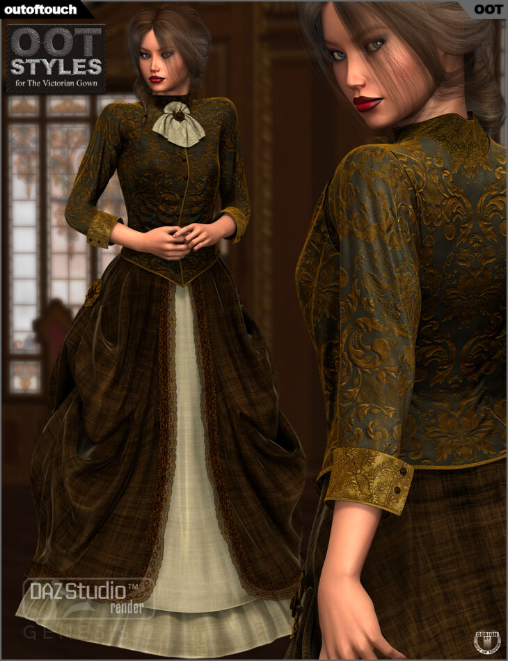 OOT Styles for The Victorian Gown for Genesis 2 Female(s)_DAZ3DDL
