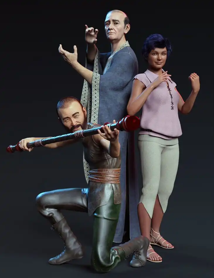 Sorcery Pose Bundle for Genesis 8 Male and Genesis 8 Female_DAZ3DDL