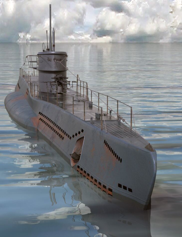 WWII German Submarine_DAZ3D下载站