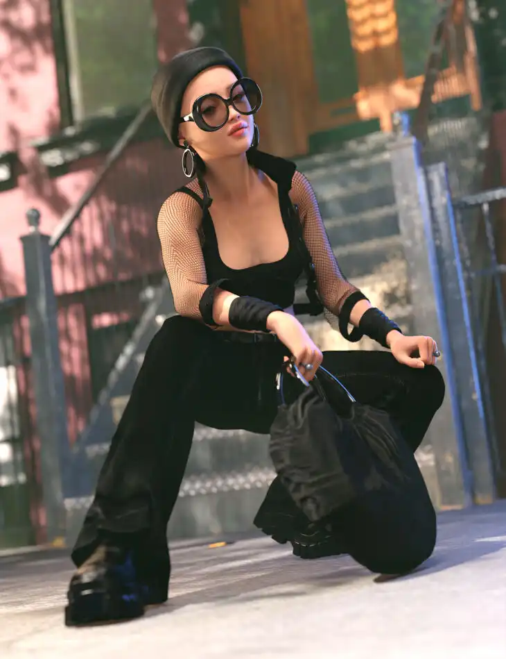 dForce Crop Top Outfit for Genesis 9_DAZ3DDL