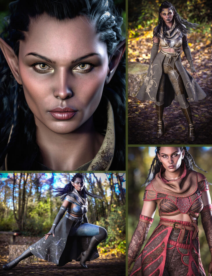 CB Ianira HD Character, Clothing, and Texture Expansions Bundle for Genesis 9_DAZ3D下载站