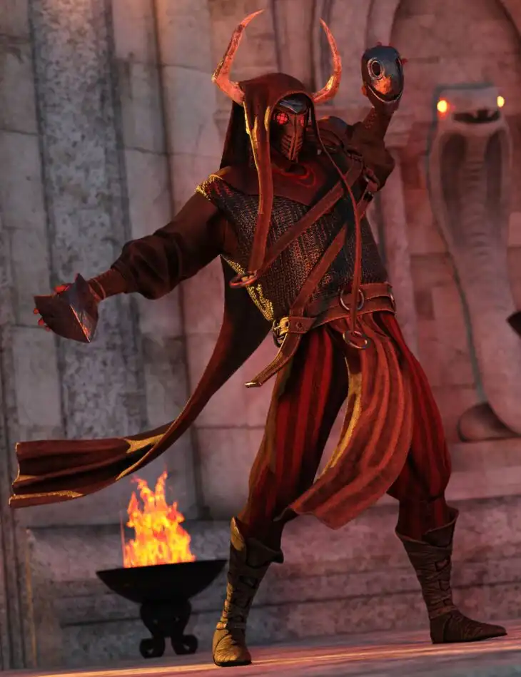 Diabolo Outfit for Genesis 8 and 8.1 Males_DAZ3D下载站