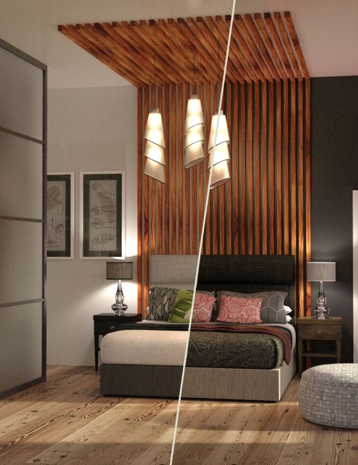 Dream-On Bedroom with Genesis 8 Female Poses_DAZ3DDL