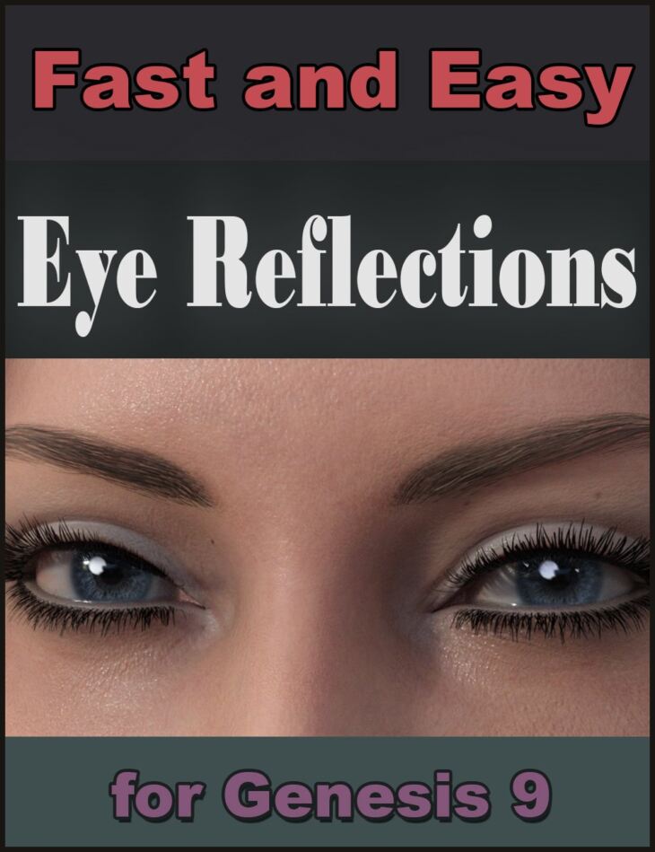 EF Fast and Easy Eye Reflections for Genesis 9_DAZ3D下载站