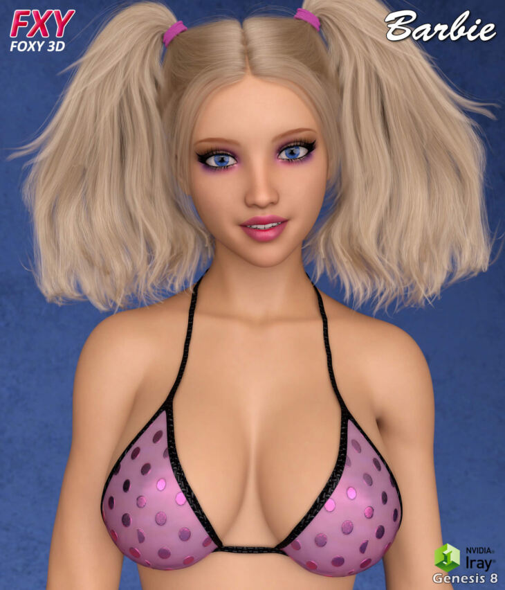 FXY Barbie Character for Genesis 8 Female_DAZ3D下载站
