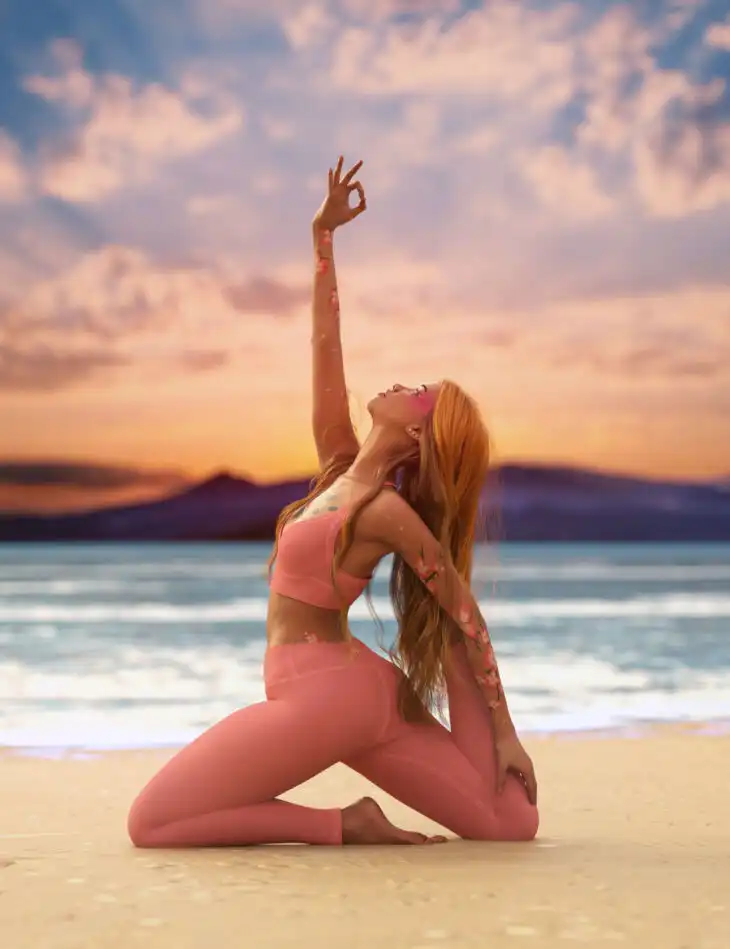 Fluidity Yoga Poses for Genesis 9_DAZ3DDL