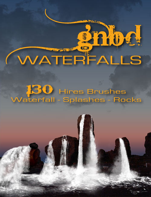 GNBD Waterfalls Brushes_DAZ3D下载站