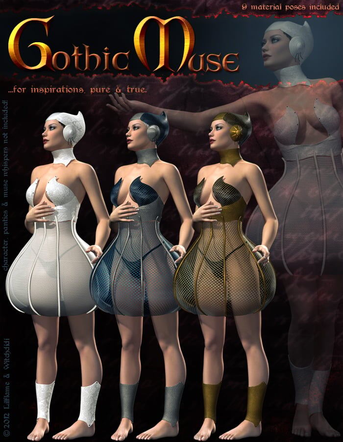 Gothic Muse V4/A4/S4_DAZ3D下载站