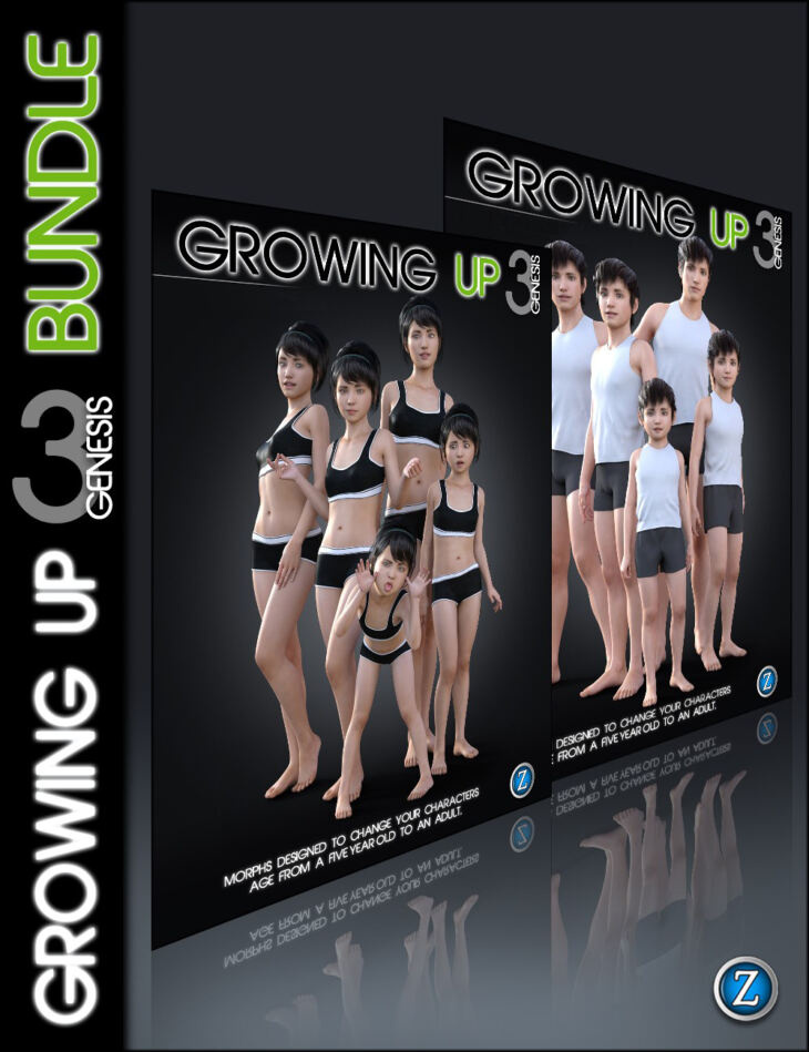 Growing Up for Genesis 3 Bundle_DAZ3D下载站