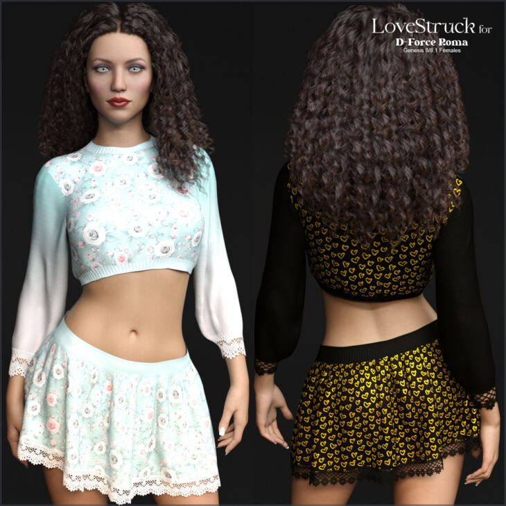 LoveStruck for D-Force Roma for G8F and G8.1F_DAZ3D下载站