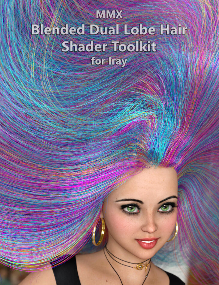 MMX Blended Dual Lobe Hair Shader Toolkit for Iray_DAZ3D下载站