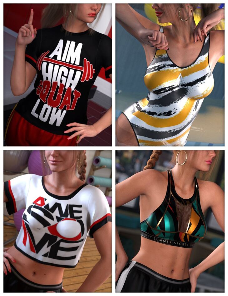 Mandatory Textures for OOT 7-in-1 Sporty Summer Wardrobe_DAZ3DDL