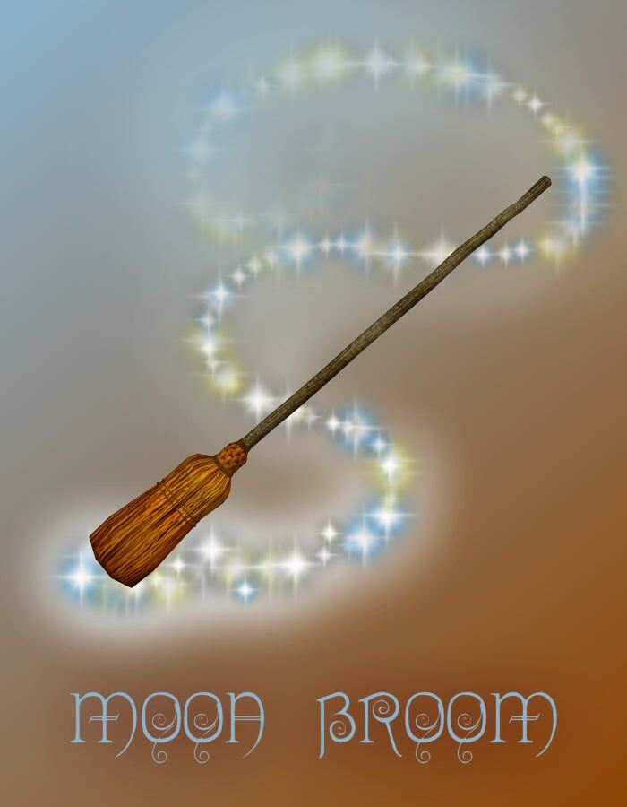 Moon Broom & Moon Broom Poses_DAZ3D下载站