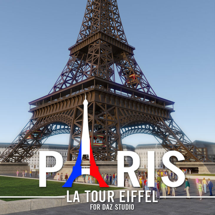 PARIS – La Tour Eiffel for DS Iray_DAZ3D下载站