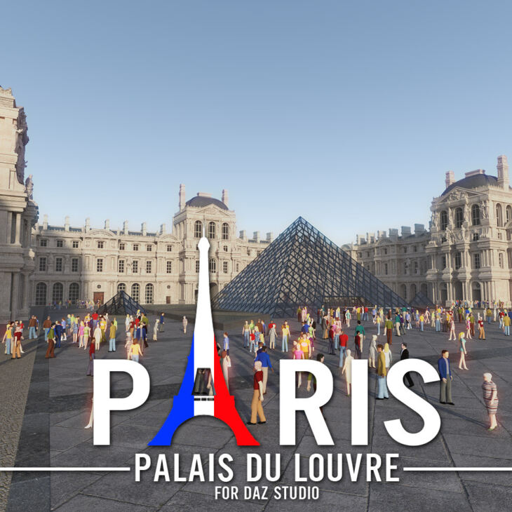 PARIS – Palais Du Louvre for DS Iray_DAZ3D下载站