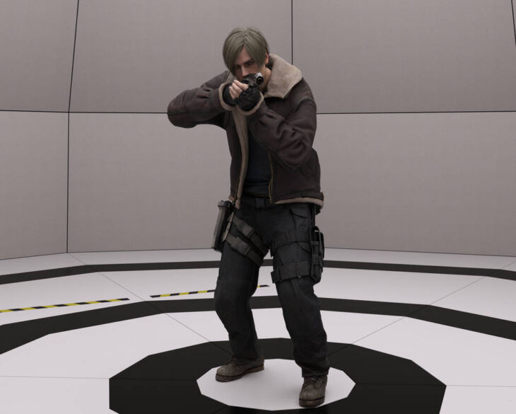 RE4 Remake Leon for G8M and G8.1M_DAZ3D下载站