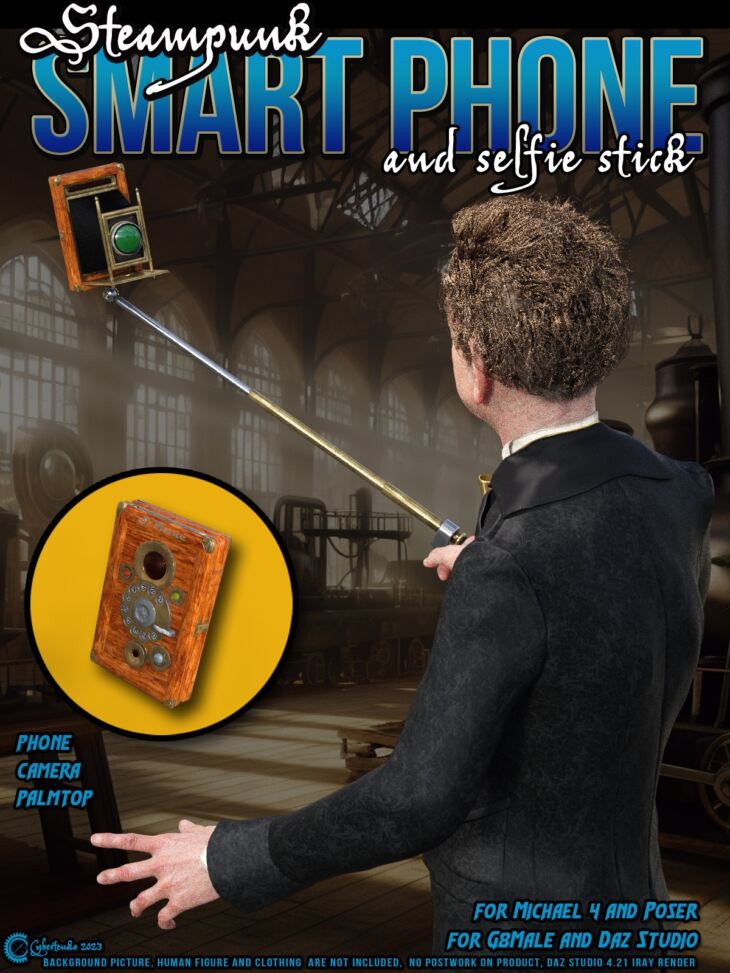 Steampunk Smart Phone_DAZ3D下载站