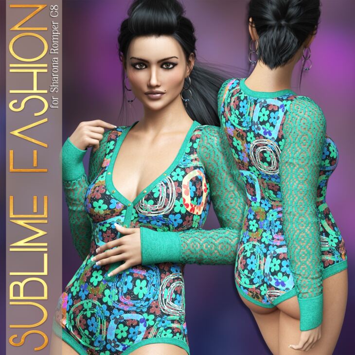 Sublime Fashion for Sharona Romper_DAZ3D下载站