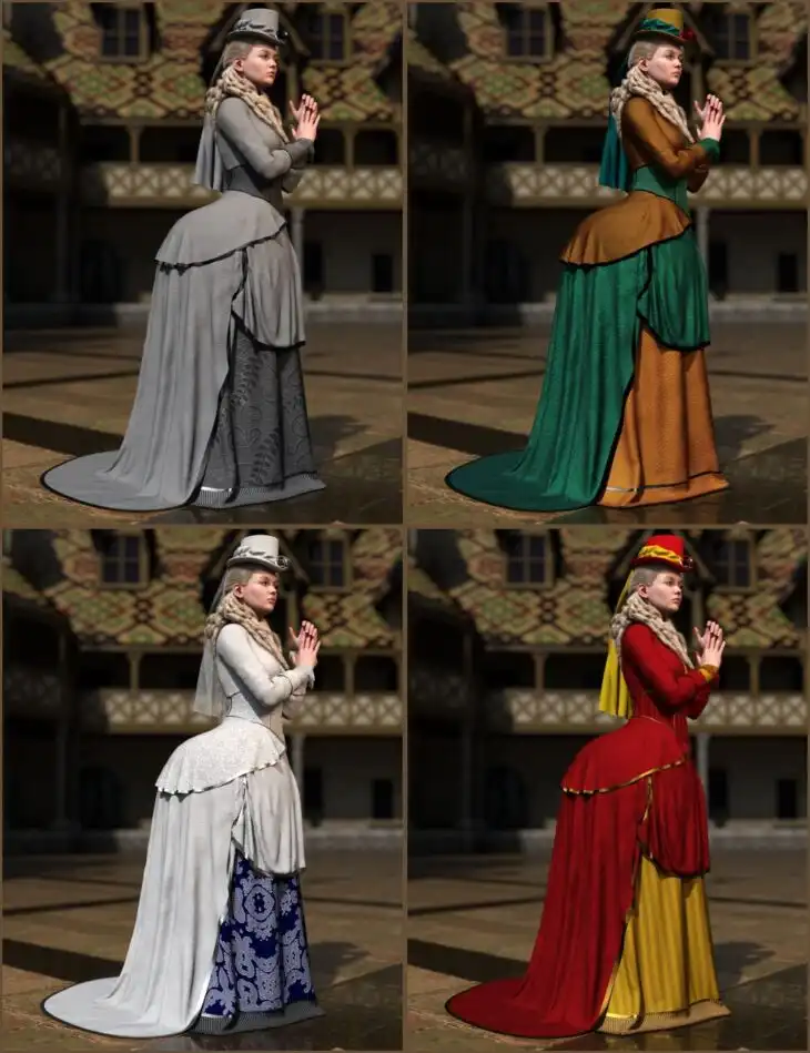 Texture Expansion for dForce Gown of Fantasy 5_DAZ3DDL
