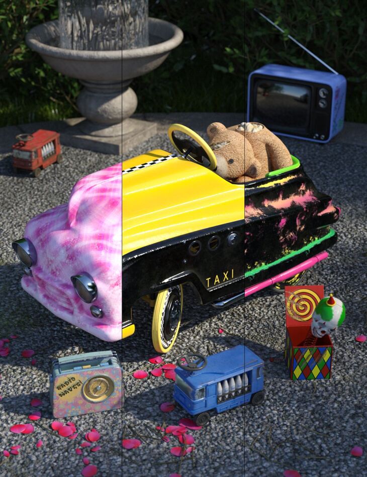 Vintage Toy Car_DAZ3D下载站