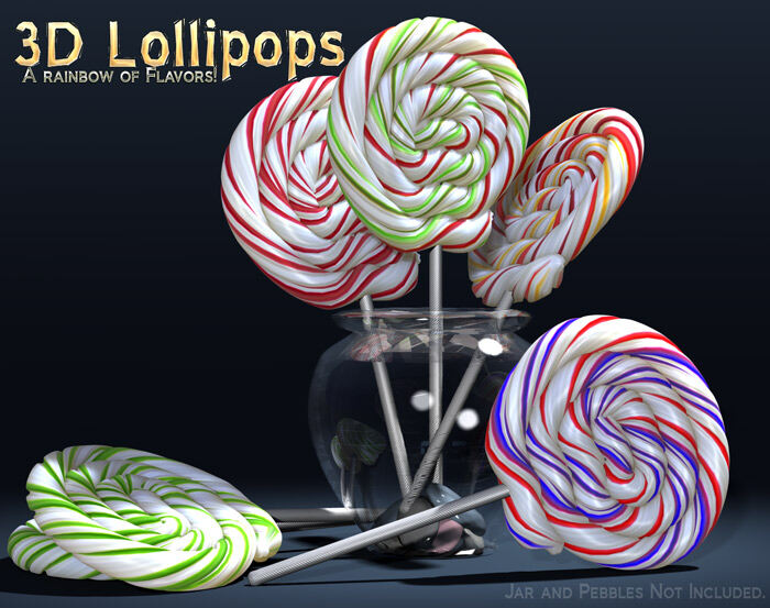 3D Lollipops_DAZ3D下载站