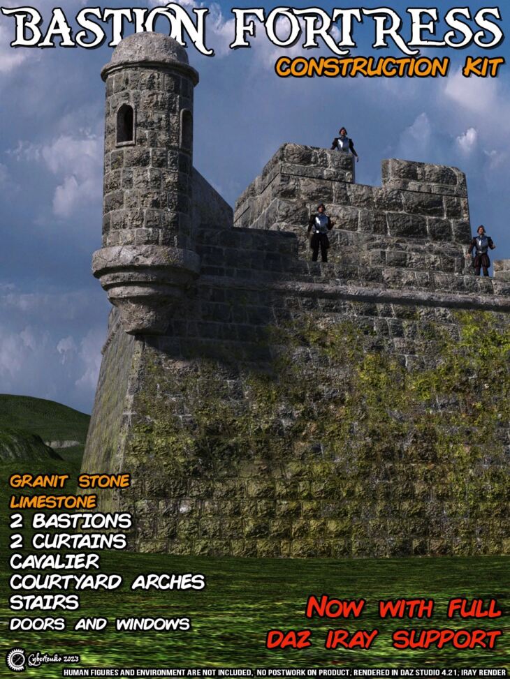 Bastion Fortress Construction Kit_DAZ3D下载站