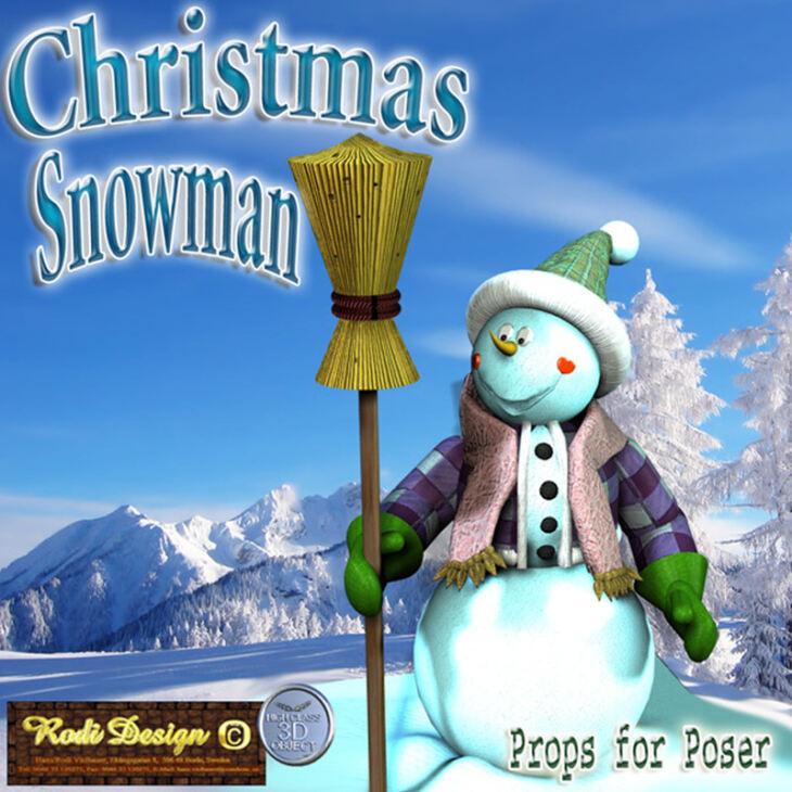 Christmas Snowman_DAZ3D下载站